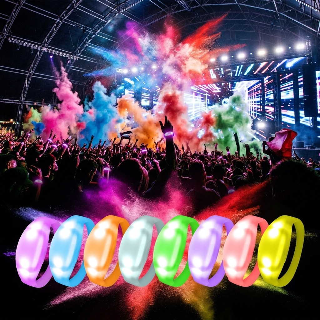 Festival illuminé du sol au ciel