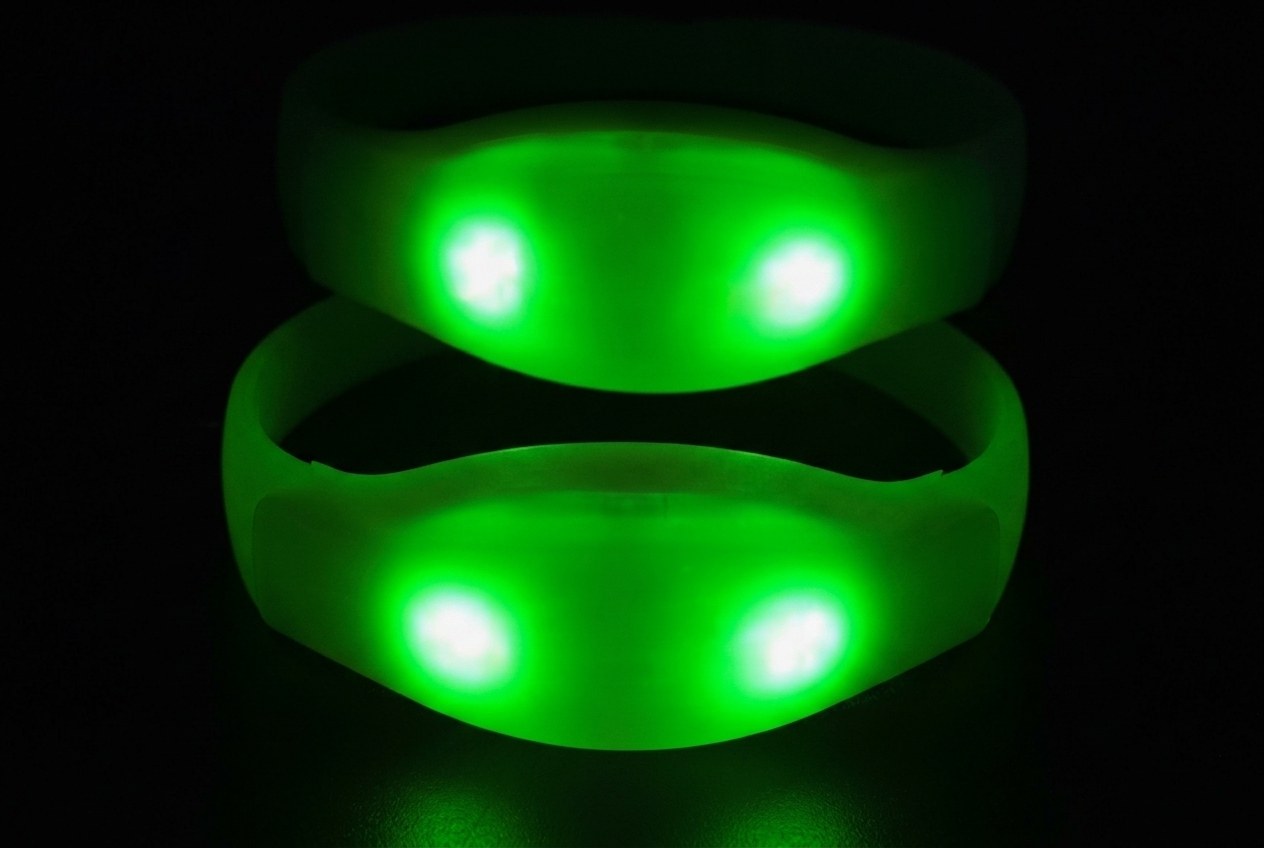 Deux LED par bracelet