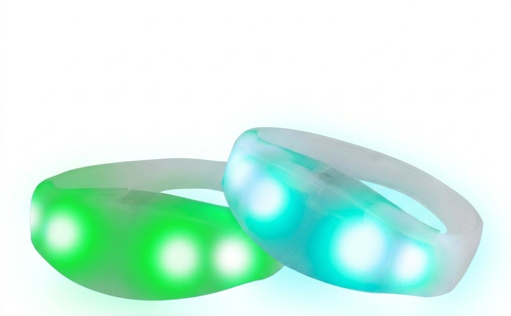 Bracelet translucide en gros plan