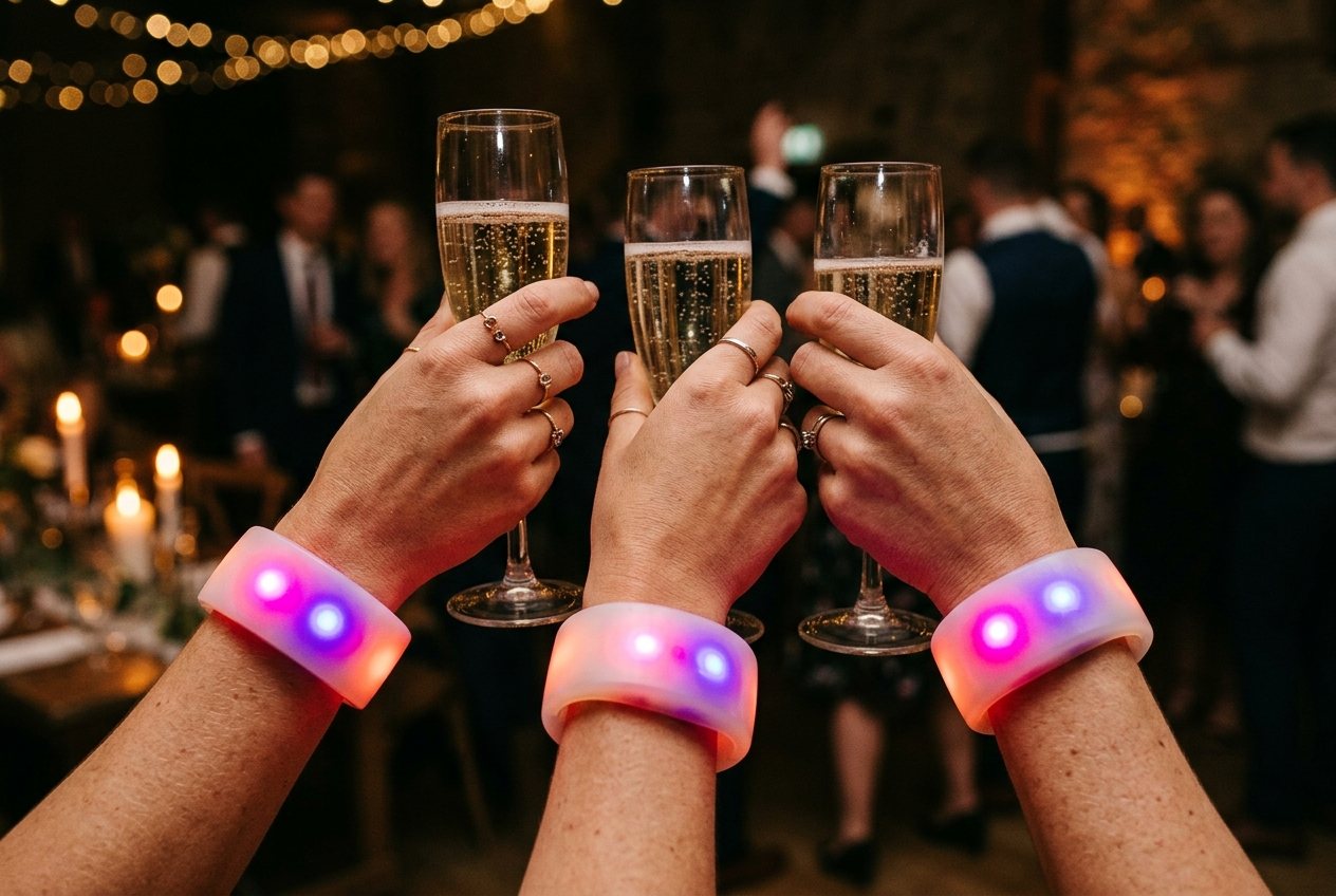 Toast aux bracelets LED