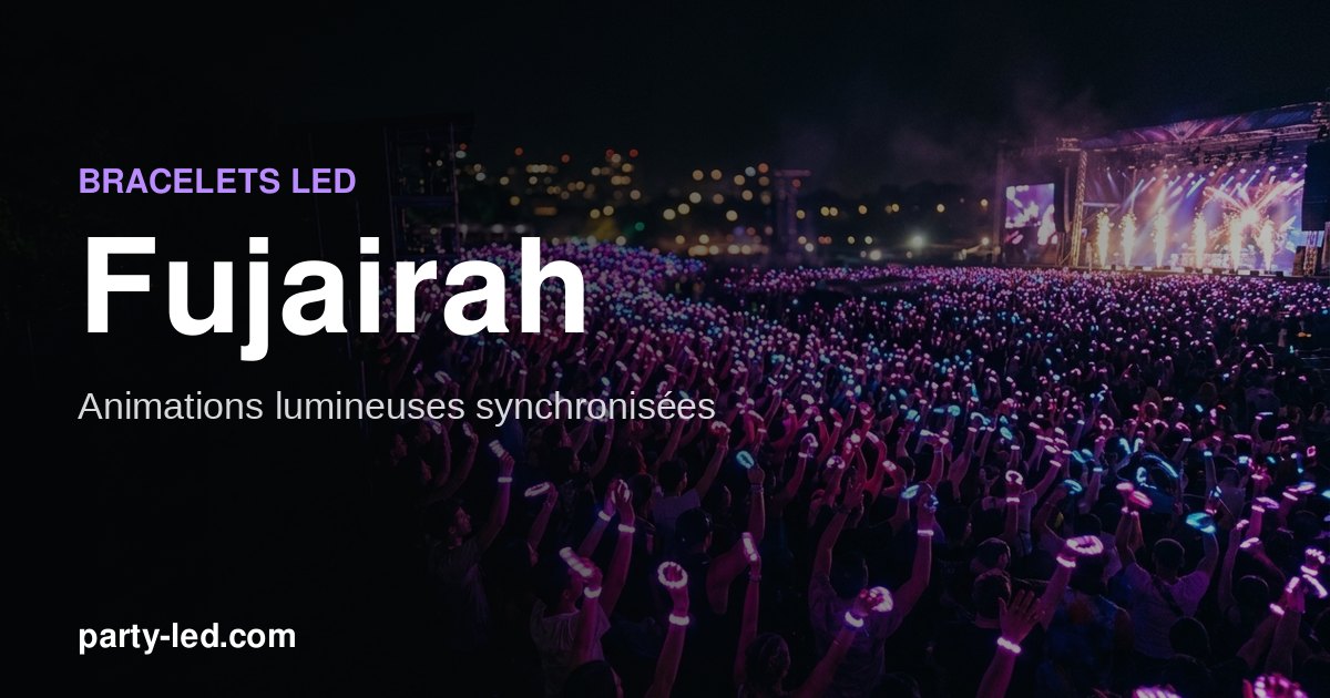 LED Wristbands for Events in Fujairah