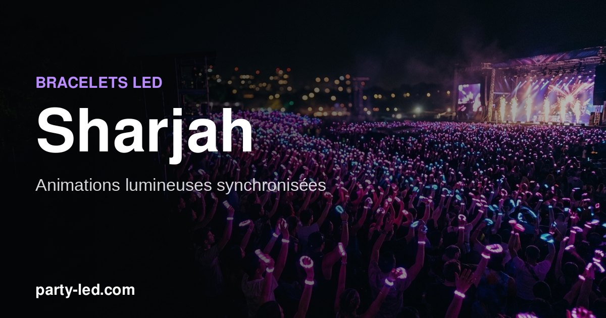 LED Wristbands for Events in Sharjah